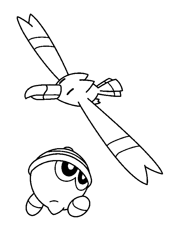 Plansa de colorat cu Pokemon 27 20